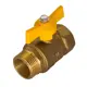 Кран шаровой прямой Оптима Газ SGFMB012 1/2" внутренняя-наружная резьба латунь