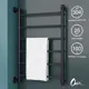 Полотенцесушитель водяной лестница Onix Classic Black Left 80x50 см боковая подводка 1/2" нержавеющая сталь цвет черный матовый