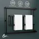 Полотенцесушитель водяной Е-образный Onix Vega Turn Right Black 80x60 см боковая подводка 1/2" нержавеющая сталь цвет черный матовый