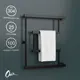 Полотенцесушитель водяной Е-образный Onix Vega Turn Right Black 50x60 см боковая подводка 1/2" нержавеющая сталь цвет черный матовый