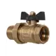 Кран шаровый американка Aqualink 3/4" внутренний-наружный