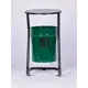 Урна уличная Профметстиль 639 металлическая зеленая 21 л
