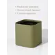 Кашпо Cubo Rompicato 14 см 1 л экокожа зеленый