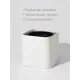 Кашпо Cubo Rompicato 14 см 1 л экокожа белый