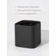 Кашпо Cubo Rompicato 3.8 л 21 см экокожа серый с автополивом