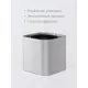 Кашпо Cubo L silver Rompicato 3.8 л 21 см экокожа серый с автополивом