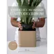 Кашпо Cubo Rompicato 21 см 3.8 л экокожа бежевый