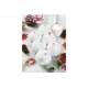 Набор елочных шаров Elan gallery 970076 Белый 9.5 см полиуретан белый 6 шт