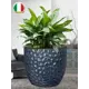 Горшок цветочный LAGOON Deroma 28 см 9 л керамика синий