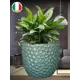 Горшок цветочный LAGOON Deroma 28 см 9 л керамика изумрудный