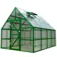 Теплица английская Upforming Челси 3x4x3м комплектация Classic зеленая RAL 6005