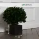 Кашпо Cube hl20-20в Evabrick 20x20 см 5 л полимербетон черный