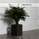 Кашпо Cube hl40-30b Evabrick 30 см 40 см 29 л полимербетон черный