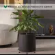 Кашпо Cylinder Evabrick 30 см 30 см 17 л искусственный камень черный