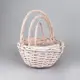 Корзина Азалия декор 31x34 см ива цвет розовый