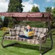 Матрас для качелей садовых трехсекционный 160x55 см поликоттон/оксфорд шотландские просторы