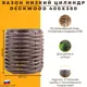 Вазон Dw400x380b Deckwood d 38 см 40 см 20 л сталь с покрытием коричневый