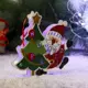 Набор елочных игрушек Дед мороз с ёлочкой Зимнее волшебство 6947617 14.5 см х 14.5 см зеленый