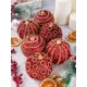 Набор елочных шаров Elan gallery 970061 9.5 см полиуретан красный 6 шт