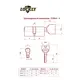 Цилиндровый механизм LOCKLY Z100A-90-V-G (45/45) кл./верт.