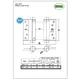 Петля AMIG 3037-100 LP сталь латунь