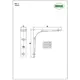 Кронштейн для полки AMIG 2-300x250 BL цвет белый