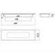 Мебельная ручка врезная GTV UZ-E6-128-01 хром 128 мм