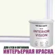 Краска для стен и потолков моющаяся Profipaints Eco Interior Vision матовая цвет пастельнобелый 0.9л