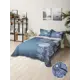 Стеганое покрывало 230x240 см на кровать с двумя наволочками 50x70 см Цветы в монотонах