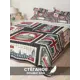 Стеганое покрывало 230x240 см на кровать с двумя наволочками 50x70 см Английские марки