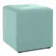 Пуф каркасный квадратный Nrava Home 400x400x430 Бирюзовый