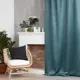 Штора Этель 5800339 на шторной ленте, 300x270 см, цвет бирюзовый