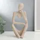 Фигурка сувенирная Simaland "Абстракция - ничего не слышу" песочный 25x13 см