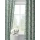 Комплект бирюзовых штор с светло-розовыми цветами Decoracion #33102005, 145x275 х2 шт