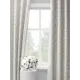 Комплект детских белых штор с зелеными веточками и кроликами Decoracion #33102601, 145x275 x2 шт