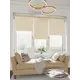 Рулонная штора Блэкаут Кристалл Domlegrand 140x175 цвет крем