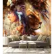 Фотообои флизелиновые Dekor vinil 300x260 см Девушка и лев