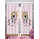 Фотошторы Габардин 290x265 см Homepick PinkStarsUnicorn/14490/
