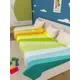 Плед Gustav House из флиса Полосы разноцветные 140x200 см