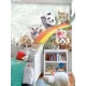 Фотообои бумажные бесшовные 3D Verol Животные на радуге