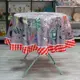Скатерть на стол Myatashop СК-ХК001 круглая 155x155 цвет серый