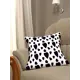 Наволочка декоративная Homepick из флиса 45x45 см BlackHearts 1516