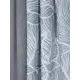 Штора на шторной ленте Листья 200x270 см цвет серый