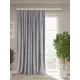Штора на шторной ленте Велда 200x270 см цвет серо-фиолетовый