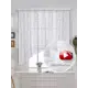Тюль на шторной ленте для кухни Ерта 300x170 см цвет белый