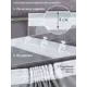 Тюль на шторной ленте Космос 300x270 см цвет белый