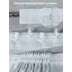 Тюль на шторной ленте для кухни Верити 300x260 см цвет белый