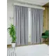 Комплект штор на шторной ленте Кади 250x260 см цвет светло-серый
