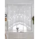 Тюль на шторной ленте для кухни Марго 300x170 см цвет белый