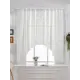 Тюль на шторной ленте для кухни Паула 300x170 см цвет молочный